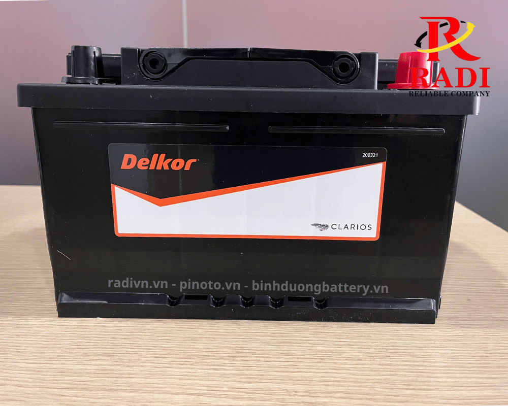 ẮC QUY DELKOR DIN75 (57539) 12V-75AH - ẮC QUY RADI VIỆT NAM