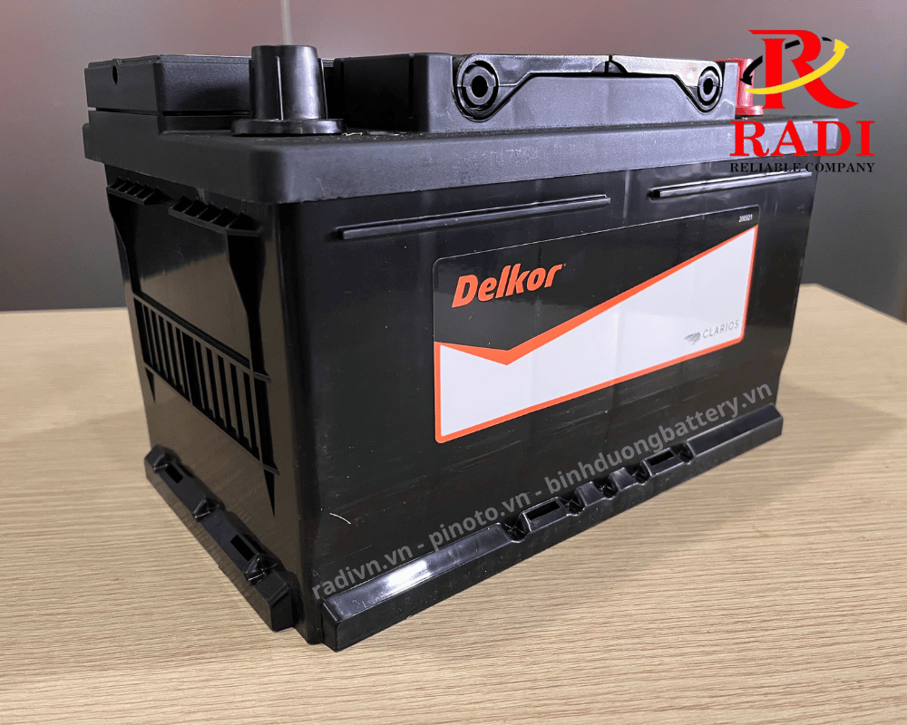 ẮC QUY DELKOR DIN75 (57539) 12V-75AH - ẮC QUY RADI VIỆT NAM